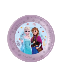 Plato Plastico Reutilizable 21cm Frozen Idilica