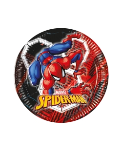 Platos 20cm Spiderman Telaraña Fsc