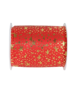Cinta Estrella Rojo 10Mm Polipropileno 25m***OFERTA DTO NO ACUMULABLE