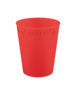 Vaso Plastico Reutilizable 250ml Rojo