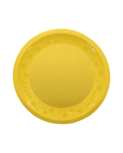 Plato Plastico Reutilizable 21cm Amarillo