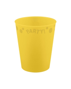 Vaso Plastico Reutilizable 250ml Amarillo