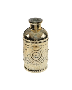 Florero Vintage Brillante Oro 6X12cm Vidrio ***OFERTA DTO NO ACUMULABLE