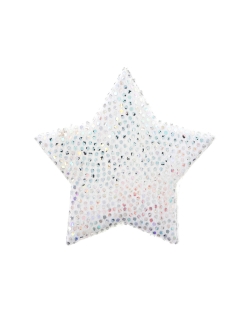 Confeti Estrellas Plata 2.5X2.5cm Tela ***OFERTA DTO NO ACUMULABLE