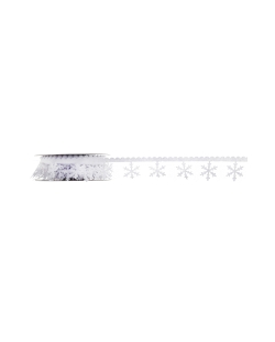 Cinta Copos Nieve Blanco 25Mm Fieltro 5m***OFERTA DTO NO ACUMULABLE