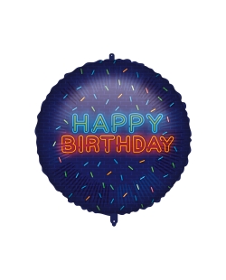 18/46cm Happy Bday Neon, Cinta Y Peso ***OFERTA DTO NO ACUMULABLE