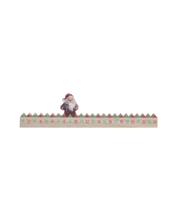 Calendario Adviento Papa Noel 30X1.5X3cm Madera ***OFERTA DTO NO ACUMULABLE