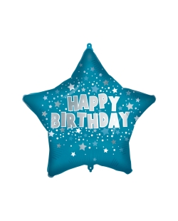 18/46cm Estrella Azul Happy Bday, Cinta Y Peso ***OFERTA DTO NO ACUMULABLE