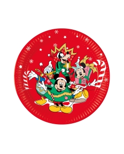 Platos 23cm Mickey Xmas Fsc