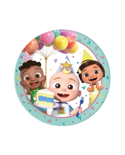 Platos 23cm Cocomelon Cumple Fsc