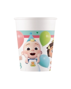 Vasos Papel 200ml Cocomelon Cumple Fsc