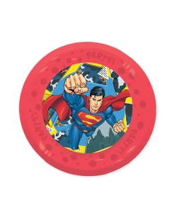 Plato Plastico Reutilizable 21cm Superman ***OFERTA DTO NO ACUMULABLE