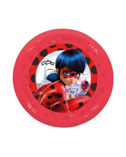 Plato Plastico Reutilizable 21cm Ladybug