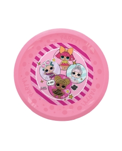 Plato Plastico Reutilizable 21cm L.O.L.
