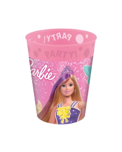 Vaso Plastico Reutilizable 250ml Barbie