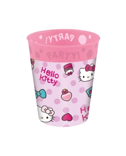 Vaso Plastico Reutilizable 250ml Hello Kitty