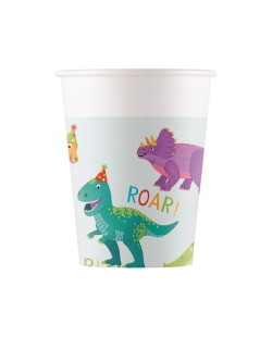 Vasos Papel 200ml Fiesta Dino Fsc 