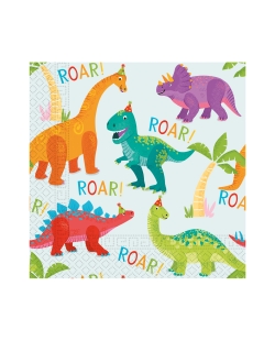 Servilletas 33X33 Fiesta Dino Fsc 2Pli 