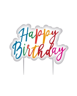 Vela Happy Birthday Rainbow 