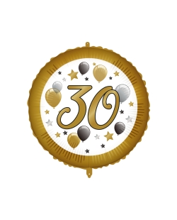 18/46cm Cumpleaños 30 Oro/Plata, Cinta Y Peso ***OFERTA DTO NO ACUMULABLE