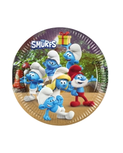 Platos 20cm Pitufos Fsc