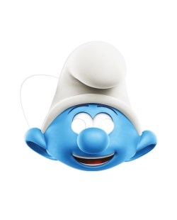 Mascara Pitufos Papel Fsc