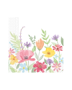 Servilletas 33 X 33cm Solo Flores 3Ply Fsc