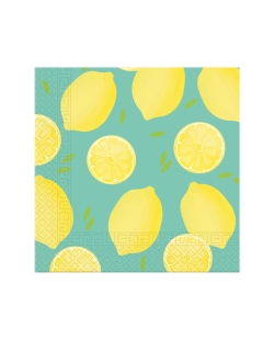 Servilletas 33 X 33cm Limones 3Ply Fsc
