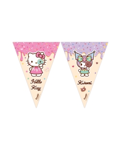Banderin Papel Hello Kitty Y Kuromi Fsc ***OFERTA DTO NO ACUMULABLE