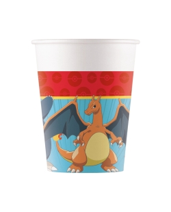 Vasos Papel 200ml Pokemon Fsc 