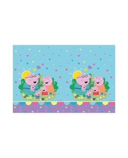 Mantel Plastico 120X180cm Peppa Pig Amor