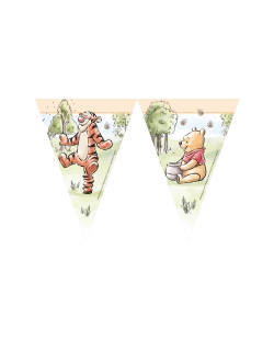Banderin Papel Winnie The Pooh Naturaleza Fsc