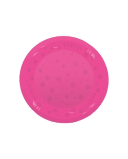 Vaso Plastico Reutilizable 250ml Fluor Fucsia