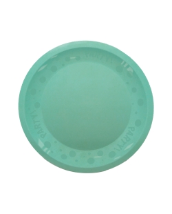 Plato Plastico Reutilizable 21cm Menta Pastel