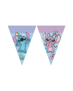 Banderin Papel Angel Y Stitch Fsc