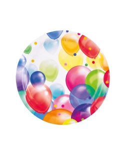 Plato 23cm Globos 