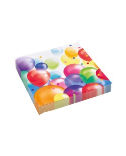 Servilletas Globos 33X33cm  
