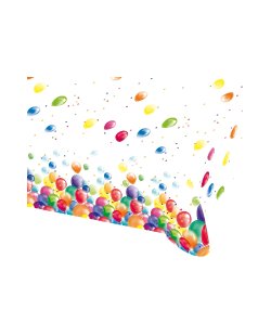 Mantel Plast Globos 120X180cm  