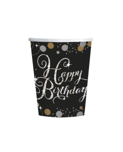 Vasos 250ml Papel Pris: Spark. Celeb. Gold 