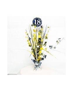 Centro de mesa de Chispas de celebracion de 18 años - 46cm 