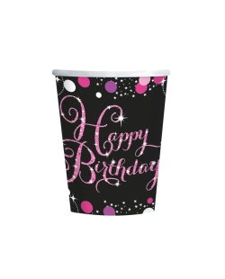 Vasos 250ml Papel Pris: Spark. Celeb. Rosa 