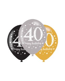 Globos de Cumpleaños Mix Dorado centelleante - Latex 11 