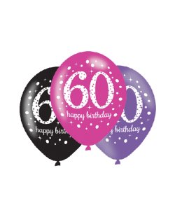 Globos de Cumpleaños Mix Rosa centelleante - Latex 11 ***OFERTA DTO NO ACUMULABLE