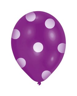 Globos Latex 22,8cm Puntos 