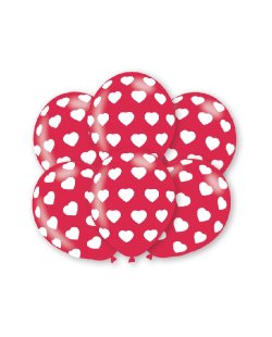 Globos Latex 27,5cm Corazones 