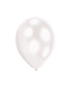 Globos de Latex LED Blancos - 28cm 