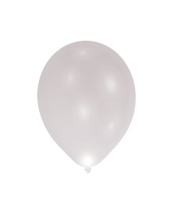 Globos de Latex LED Plateado - 28cm 