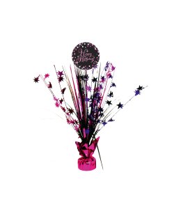 Centro de mesa de chispas de celebracion de color de rosa - Decoracion para mesa 