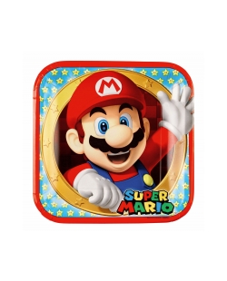Platos 23cm Super Mario Cuadrado ***OFERTA DTO NO ACUMULABLE