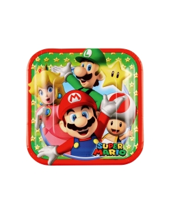 Platos 18cm Super Mario Cuadrado ***OFERTA DTO NO ACUMULABLE